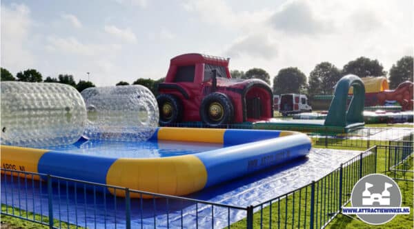 Waterattractie en Springkussens Schoolreisje op School - Attractiewinkel.nl