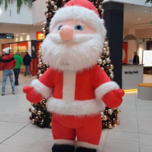 Wandelende Kerstman Mascotte Huren - Attractiewinkel.nl